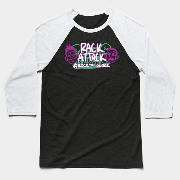 Rack Attack Baseball T-Shirt by oatdog